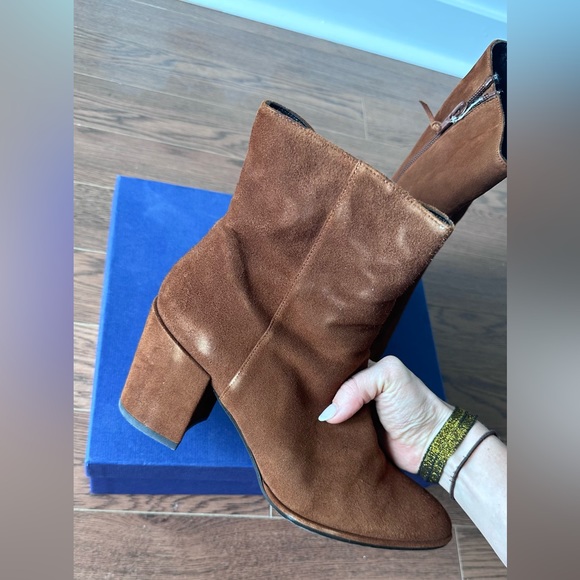Brand new, Stuart Weitzman Notazzie bootie, brown - Picture 4 of 5